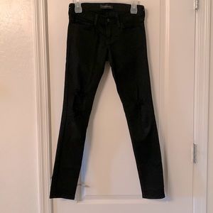 Flying Monkey distressed black jeans